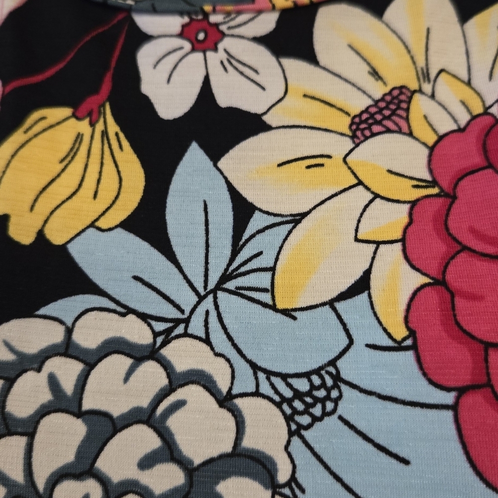 Celeste Multi Color Floral And Yellow Patterned Fabric - Picture 5 of 6